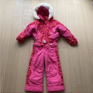Obermeyer I grow pink snowsuit size 5